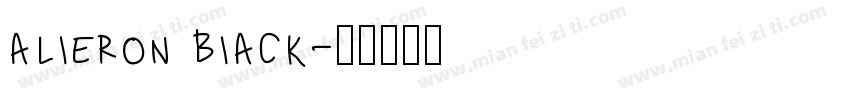 alieron biack字体转换